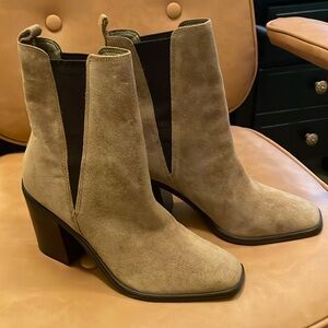 Marc Fisher suede booties with 2.5” heel. New without tags.